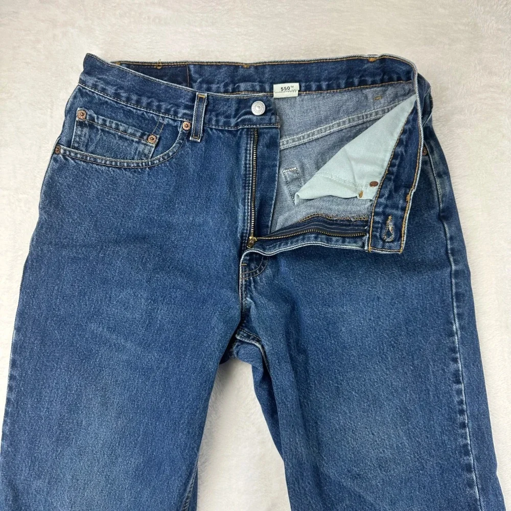 Levi's‎ 550 Jeans Mens 34x30 Blue Relaxed Fit Tapered Leg Denim 100% Cotton VTG